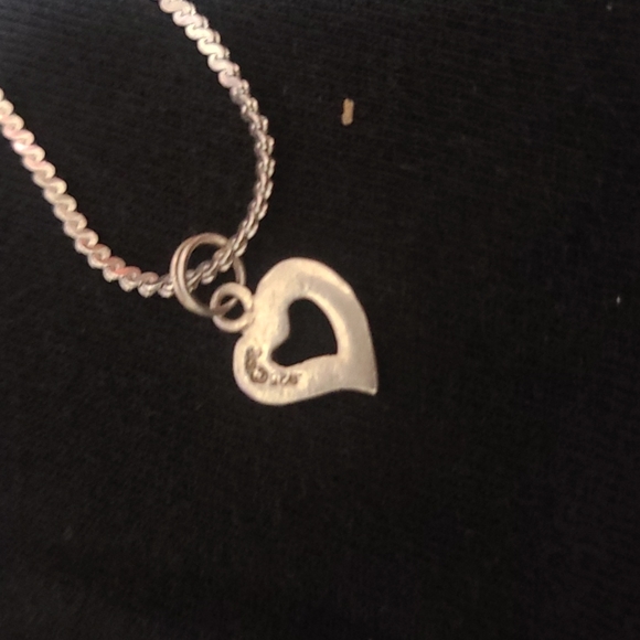 Silver heart bracelet/ankle bracelet - Picture 3 of 4